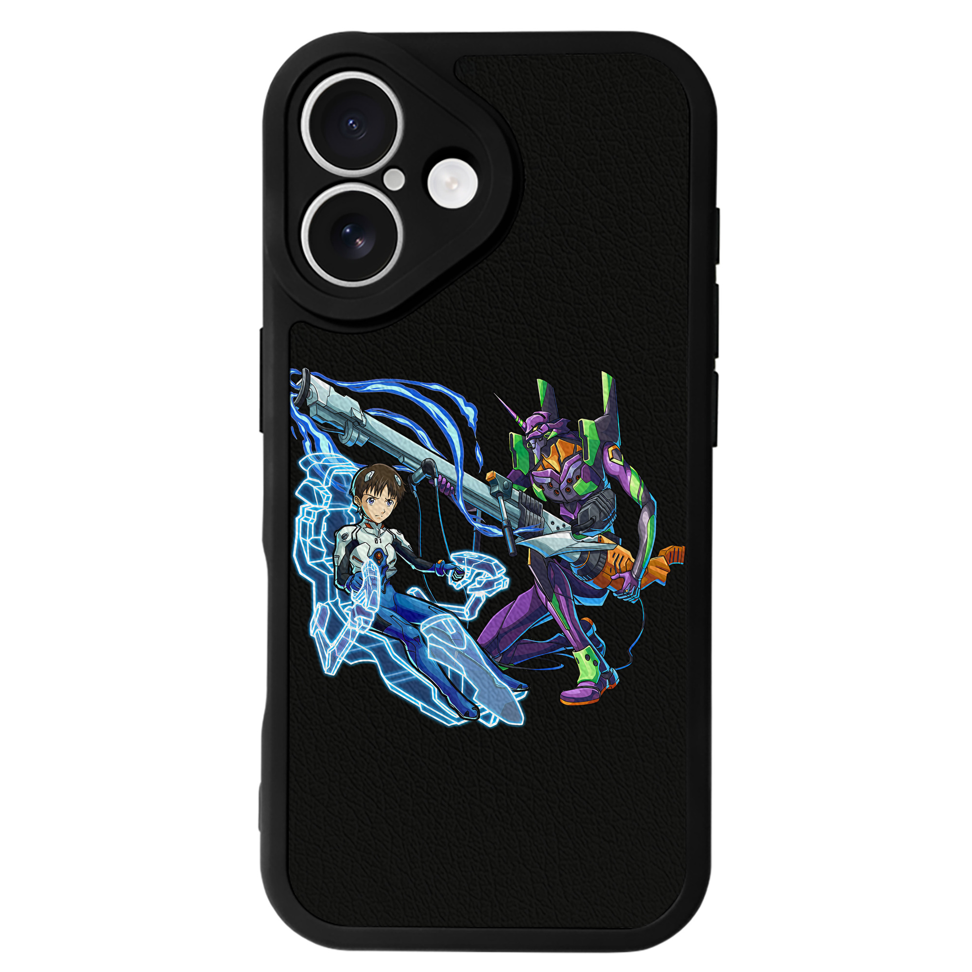 （画像用） EVA 新世紀エヴァンゲリオン 【iPhone 16シリーズ対応】シリコンスマホケース（レザー調） 材質：シリコン